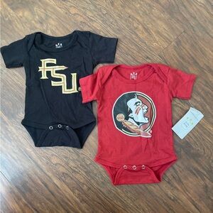 Florida State University Onesie Set in Red and Black